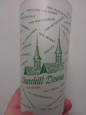 1954 Official KENTUCKY DERBY Frosted Mint Julep Glass Churchill Downs  • $144