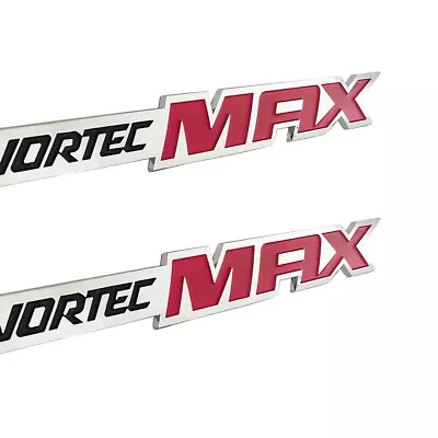 Vortec Max Fender Emblem Decal High Output Badge For Silverado Sierra Chrome Red • $14.99