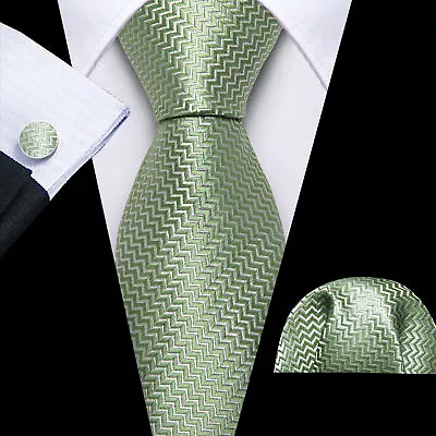 Gold Blue Mens Tie Set Floral Ties 100% Silk Hanky Cufflinks Wedding Necktie • $12.99