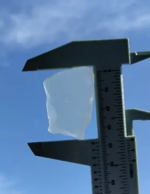 Sea Glass Found SWMO River/Lake Large Piece White Color Thick Chunk SKU 1003 • $7.99