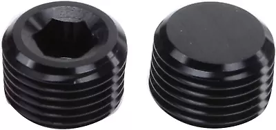 2PCS 1/2  NPT Male Socket Allen Head Pipe Plugs Aluminum Black • $18.74