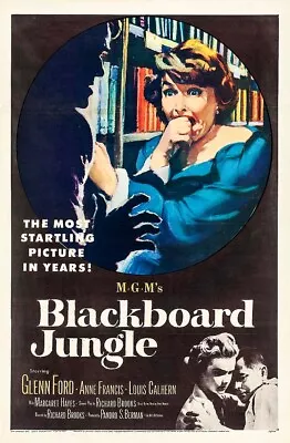 Blackboard Jungle Movie Poster *2x3 Fridge Magnet* Glenn Ford Anne Francis Hayes • $8.95