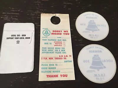 Vintage Bell System American Telephone Union Decals & Ephemera • $30