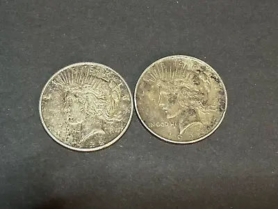 $39 • Buy 1922 Liberty Peace One Dollar Silver Coin - Set Of 2