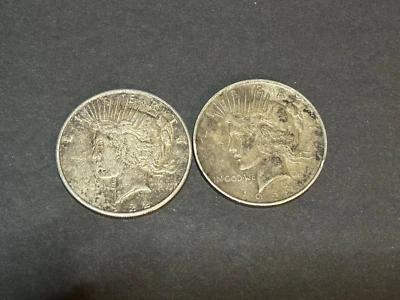$39 • Buy 1922 Liberty Peace One Dollar Silver Coin - Set Of 2