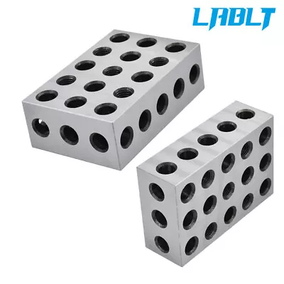 LABLT 2-4-6 Blocks 23 Holes Matched Pair Machinist 246Jig Ultra Precision .0002  • $69.99