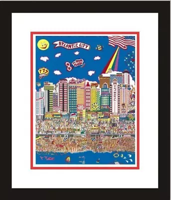 ATLANTIC CITY    By AL SCHREIBER  3-D ARTWORK HAND SIGNED & NUMBERED-FRAMED • $195