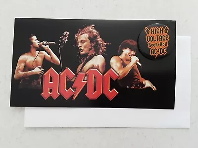 ACDC With BONUS BADGE - Gift Card - New - FREE POSTAGE • $9.99