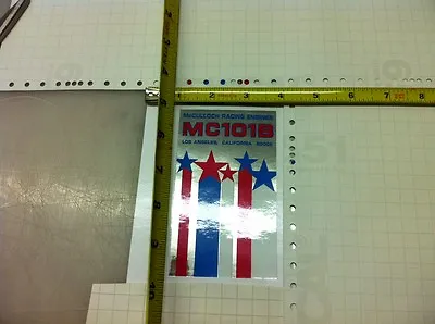 McCulloch Kart  Decal MC 101b Mc-101 B • $13.99