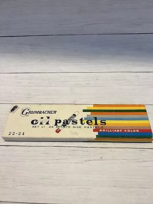 VTG Grumbacher Oil Pastels 24 Colors Used Made In Japan • $16