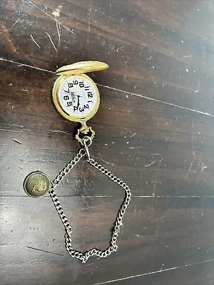 Vintage Majestron Quartz Train Pocket Watch - Needs Battery • $15