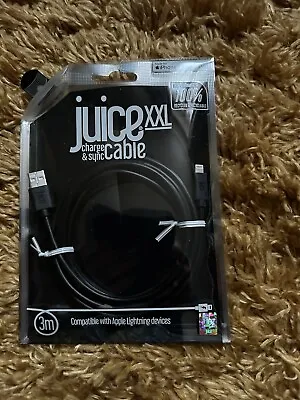 Juice Apple Lightning Cable | XXL 3m Charge & Sync | IPhone - MFI Certified • £12.99