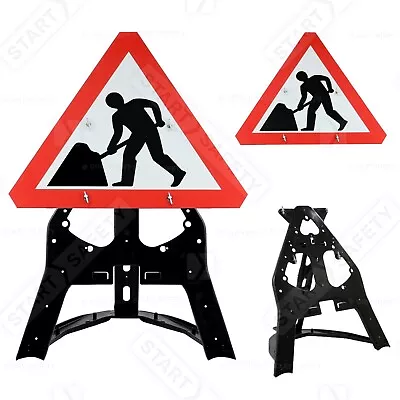 Men At Work Temporary Sign | Road Works Sign | RA1 Reflective Signs | 750mm  • £57.55