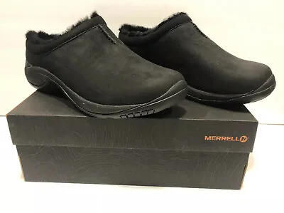 Merrell Mens Encore Chill 2 Black Loafers Slip On Fur Size 10 New In Box. • $69.98