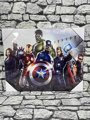 Avengers Canvas Picture Marvel Comics Film Thor Iron Man Captain America Hulk • £13.99