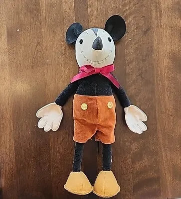 Mickey Mouse Posable Young Epoch Plush Doll 1930s Reproduction Disney Toy 18  • $89.99