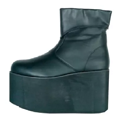 Boot Monster Black Men Side Zipper Frankenstein Style Ellie Shoes • $91.99