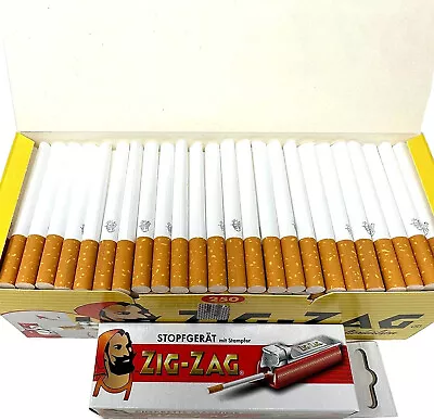 £10.99 • Buy Zig-ZAG Empty Cigarette Tubes And Filling Machine - Starter Set