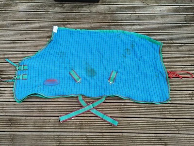 £20 • Buy Weatherbetta Waffle Cooler Rug Turquoise Blue 5'6 