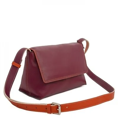 Mywalit Ancona Leather Flapover Bag • $219