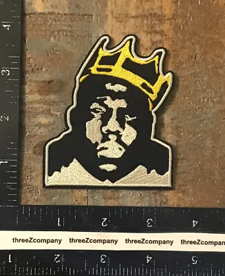 $5.25 • Buy Biggie Smalls Notorious B.I.G. Rap Hip Hop Music BIG Crown Rapper Iron-On Patch