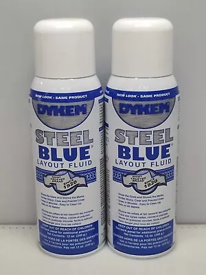 Qty 2 - Dykem 80000 Dykem Steel Blue Layout Fluid Aerosol Can 12 Oz • $32