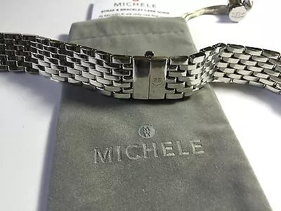 MICHELE DECO 18mm Stainless Steel Watch Bracelet  - Ms18au235009 -fits Deco Only • $166.25