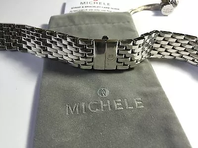 MICHELE DECO MODERNE 18mm Stainless Steel Watch Bracelet - MS18cz235009 • $175