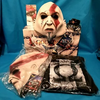 NEW 100% Complete God Of War III 3 GameStop Employee Launch Kit Mask Polo Press • $399.99