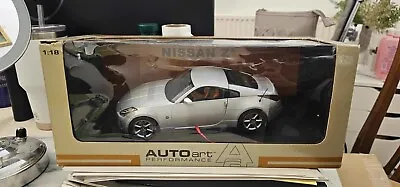 2003 Nissan 350Z (Z33) Silver 1:18 Diecast By Autoart • £130