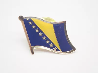 Bosnian Flag Bosnia Vintage Lapel Pin • $14.40