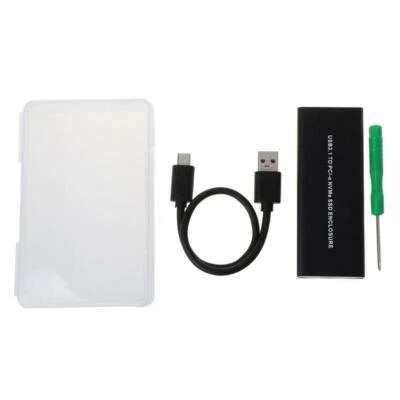 $37.95 • Buy USB 3.1 Type-C To M Key M.2 SSD Enclosure Case With Cable For Intel 600P NGFF