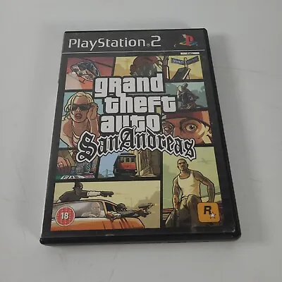 £7.49 • Buy Grand Theft Auto San Andreas Playstation PS2 Video Game Manual Map PAL Plat Disc