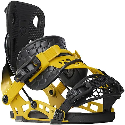 Flow NX2 Hybrid Men's Snowboard Binding Step IN Binding Yellow Black New • $295.71