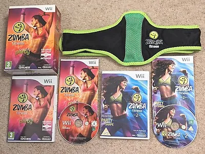 £7.97 • Buy Zumba Fitness Join The Party & Zumba Fitness 2 With Belt Boxed For Nintendo Wii 
