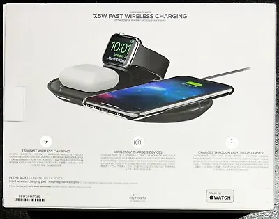 Mophie - 3-in-1 7.5W Wireless Charging Pad For IPhone Apple Watch Airpod • $21.88