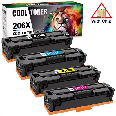 W2110A W2110X Toner Compatible With HP 206A LaserJet M283fdw M282 M283 M255 LOT • $25.88