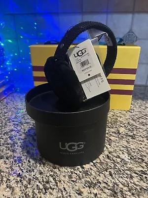 UGG Australia Genuine Wired - Fur Ear Muffs Black New In Box! • £38