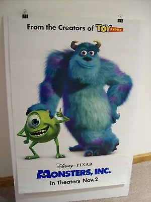 Monsters Inc. 27X18 Movie Poster (2001) Original • $3.99