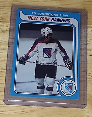 Vintage 1979 Topps Ed Johnstone Rookie New York Rangers #179 EX Condition • $0.99