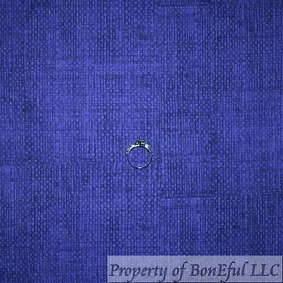 BonEful FABRIC FQ Cotton Quilt Purple Burlap Print Linen Look Blender Small Girl • $5.07