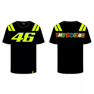 VR46 Official Valentino Rossi Race Black T-Shirt - VRMTS351304 - • £29.99