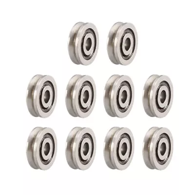 10pcs V623 V-Groove Guide Pulley Rail Ball Bearings Carbon Steel Miniature • $13.99