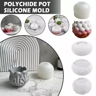 Flower Pot Silicone Mold Concrete Cement Plaster Planter Pottery Mould New • $9.99