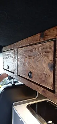Campervan Overhead Locker Cabinet Storage Van Camper Solid Wood Rustic • £254