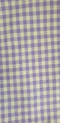 Lilac Gingham Facric Remnant • £3.99