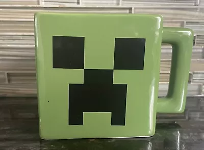 MINECRAFT MOJANG JINX CREEPER FACE Square Ceramic Cup/Mug • $10