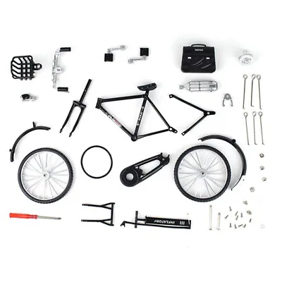 Finger Bike Models Toys Kit 1/10 DIY Miniature Fidget Bicycle Toy Retro Bicycle • £9.43