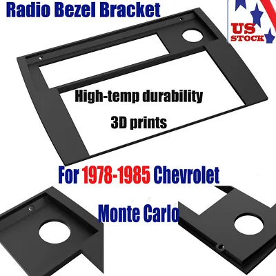 Double Din Radio Bezel Bracket For 78-85 Chevrolet Monte Carlo 180mm X 100mm 3D • $35.89