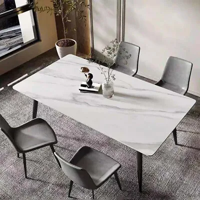 $285.92 • Buy 120CM Long Sintered Stone Dining Table Large Display Space Tables For 6 Persons